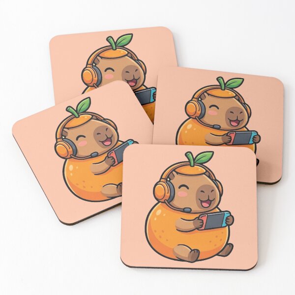 Item preview, Capiorange - Capybaras Gamers Kawaii: The Fruit Squad designed and sold by NyxPixel.