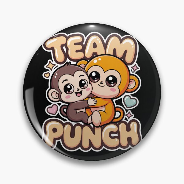 Item preview, Team Punch – Kawaii Golden Monkey Hugging Brown Baby Tee | Cute Monkey Shirt designed and sold by DarylWelsh2024.