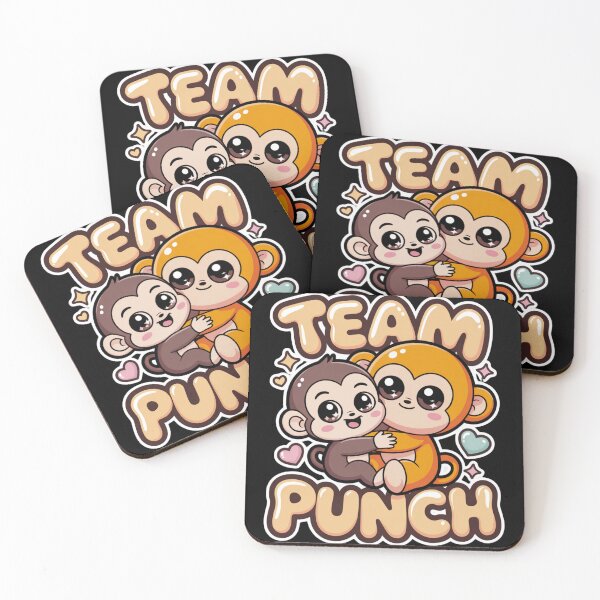 Item preview, Team Punch – Kawaii Golden Monkey Hugging Brown Baby Tee | Cute Monkey Shirt designed and sold by DarylWelsh2024.