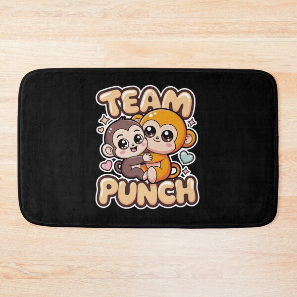 Item preview, Team Punch – Kawaii Golden Monkey Hugging Brown Baby Tee | Cute Monkey Shirt designed and sold by DarylWelsh2024.