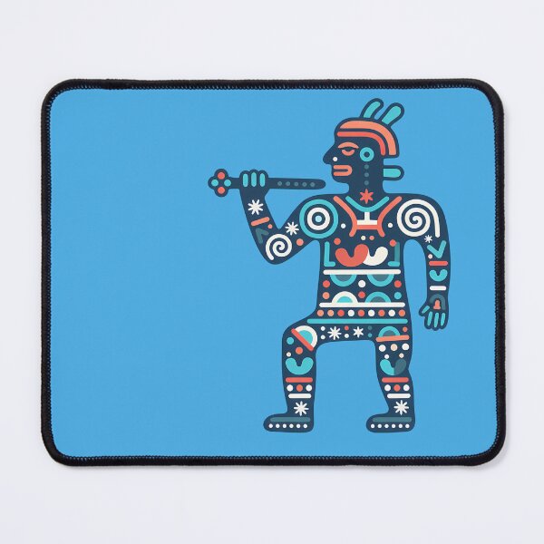 Item preview, Nazca Flute Player – Scandinavian Folk Art Fusion by heidiannemorris © designed and sold by FOLK ART FUSION by heidiannemorris.