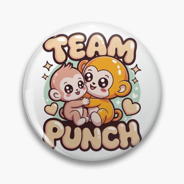 Item preview, Team Punch – Retro Groovy Kawaii Baby Monkey Duo Tee | Cute Monkey Shirt designed and sold by DarylWelsh2024.