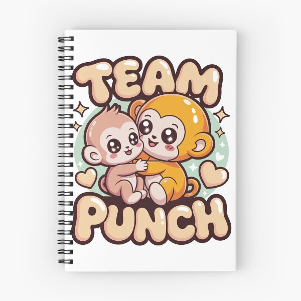 Item preview, Team Punch – Retro Groovy Kawaii Baby Monkey Duo Tee | Cute Monkey Shirt designed and sold by DarylWelsh2024.