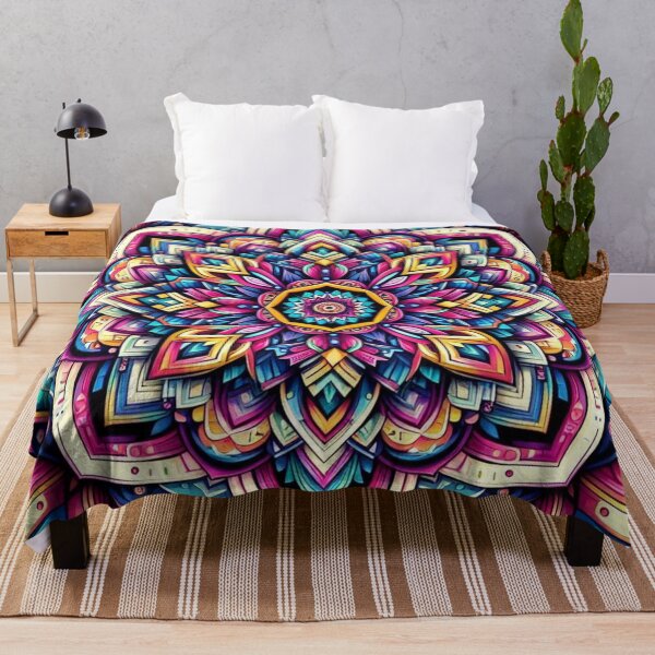 Item preview, Terra Mandala – Vibrant Geometric Symmetry Design designed and sold by Dogandesighn.