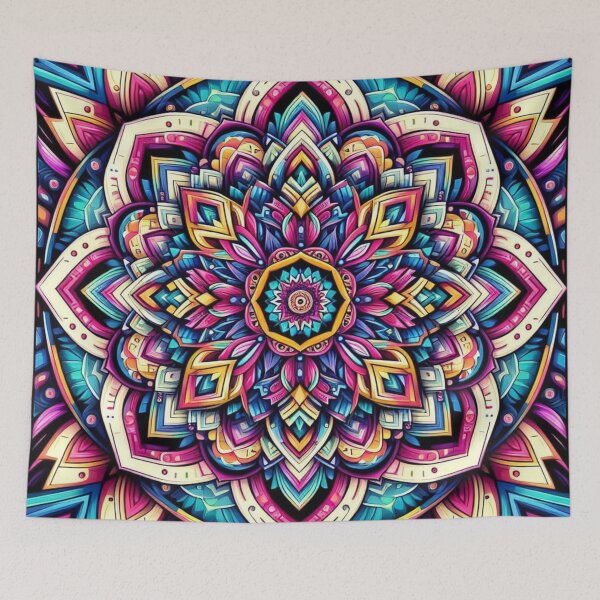 Item preview, Terra Mandala – Vibrant Geometric Symmetry Design designed and sold by Dogandesighn.