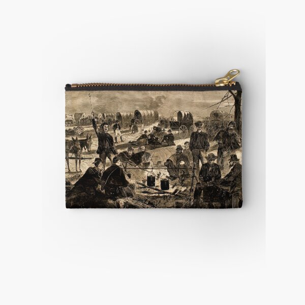 Item preview, Historic Wagon Train Camp Scene Harper's Weekly Illustration designed and sold by TheSoulOfArt.