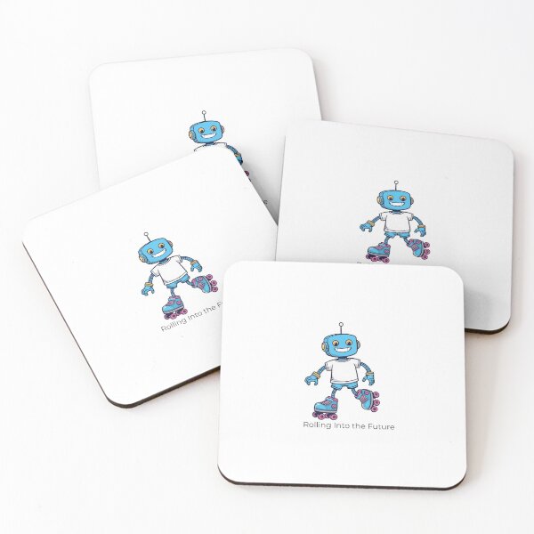 Item preview, Robots on roller skates designed and sold by forgottenshirts.