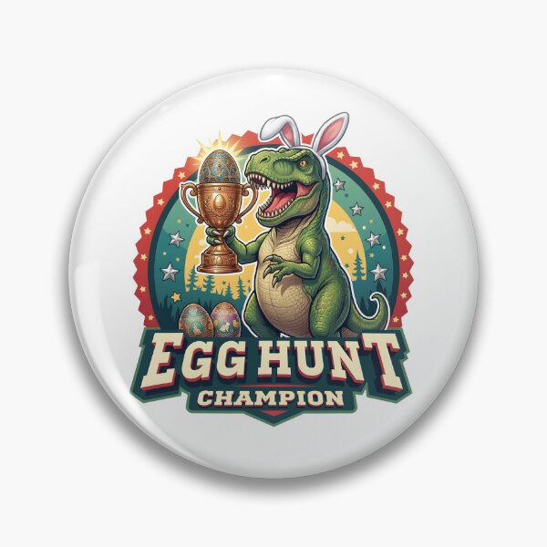 Item preview, Egg Hunt Champion – Dinosaur Easter Trophy Winner Design designed and sold by relso.