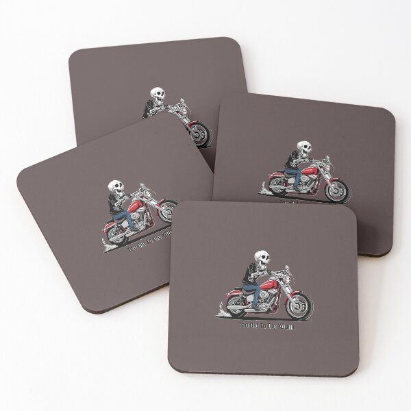 Item preview, Motorcycle-riding skeleton designed and sold by forgottenshirts.