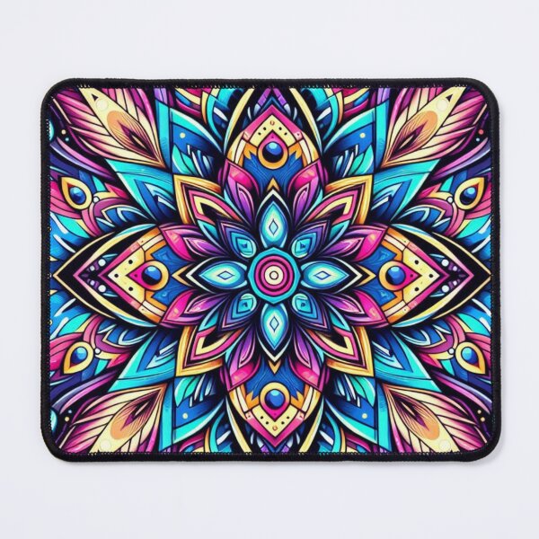 Item preview, Cosmic Bloom – Vibrant Mandala Emblem Design designed and sold by Dogandesighn.