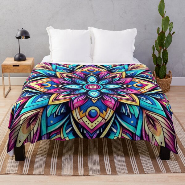 Item preview, Cosmic Bloom – Vibrant Mandala Emblem Design designed and sold by Dogandesighn.