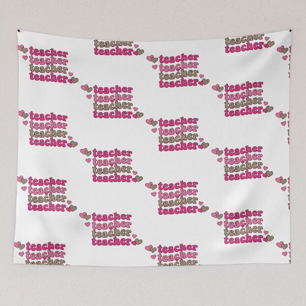 Item preview, Retro Leopard Stacked Teacher Valentine Squad designed and sold by DizzyShirts1.