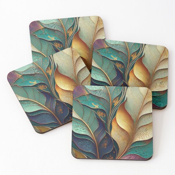 Item preview, Beautiful leaves in stained glass style designed and sold by Photopat.