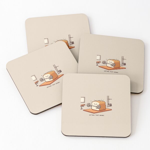 Item preview, Funny Bread Gym Workout – Get That Grain Cartoon designed and sold by astersgraphics.