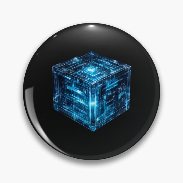 Item preview, Futuristic Glowing Holographic Data Core Cube designed and sold by RichardLRamsey.