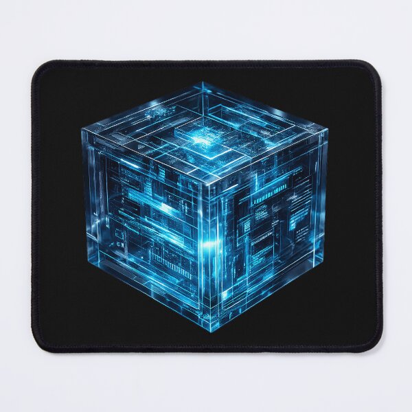Item preview, Futuristic Glowing Holographic Data Core Cube designed and sold by RichardLRamsey.