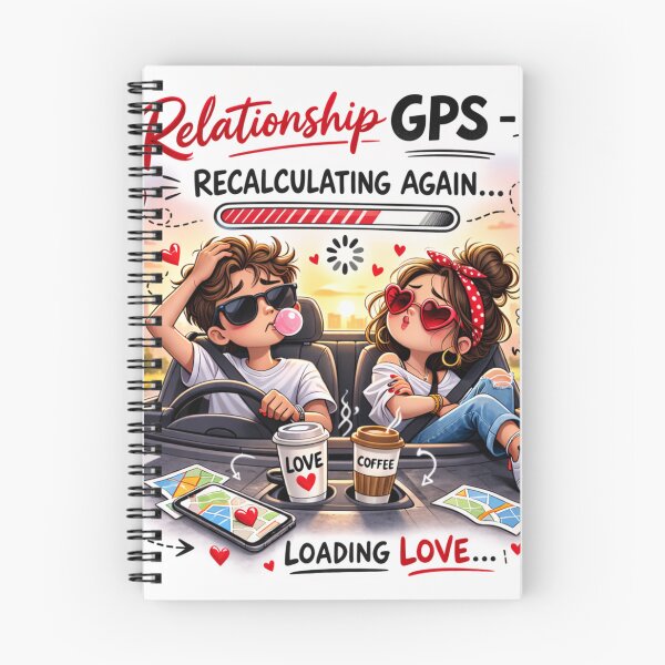 Item preview, Relationship GPS - Recalculating Again Funny Couple Sticker designed and sold by AdaStickyMood.