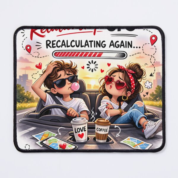 Item preview, Relationship GPS - Recalculating Again Funny Couple Sticker designed and sold by AdaStickyMood.
