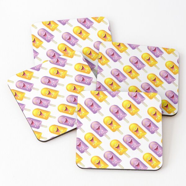 Item preview, Jolly Juicy – Ice Lolly Character Repeat Pattern Print designed and sold by Fabulosa Designs.