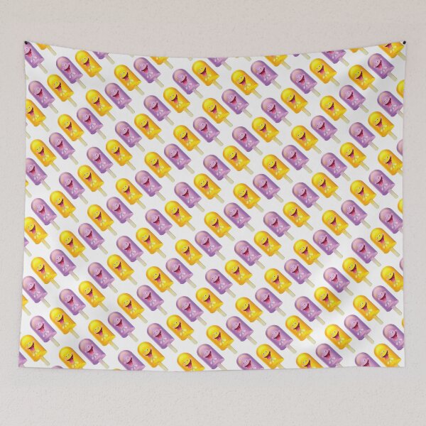 Item preview, Jolly Juicy – Ice Lolly Character Repeat Pattern Print designed and sold by Fabulosa Designs.