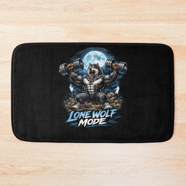 Item preview, LONE WOLF MODE GYM VIBE designed and sold by Bizon2910.
