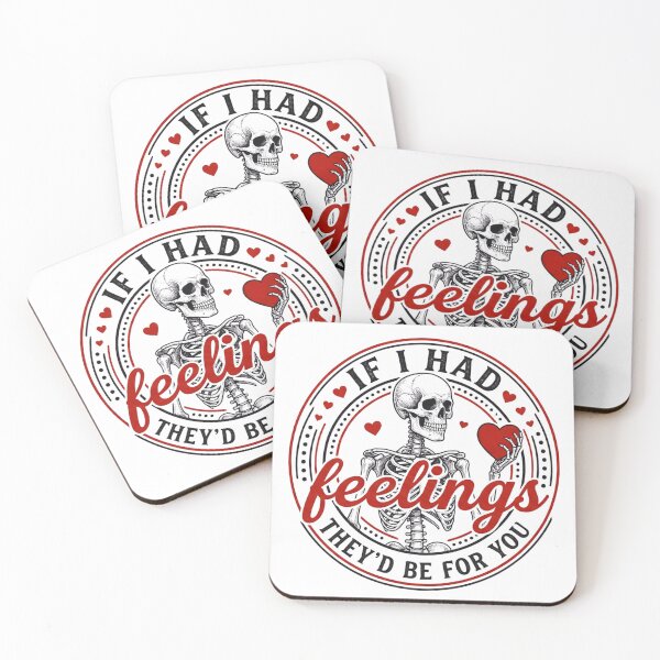 Item preview, If I Had Feelings Anti Valentine Skeleton designed and sold by DizzyShirts1.