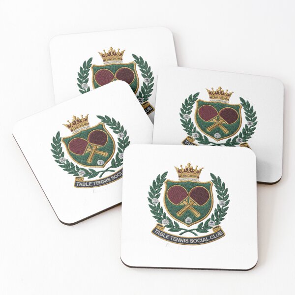 Item preview, Vintage Table Tennis Social Club Crest – Retro Ping Pong T-Shirt designed and sold by OhMyPingCo.