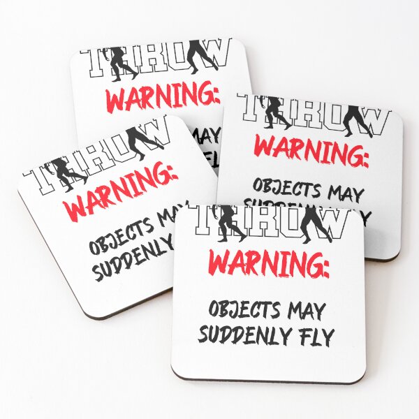 Item preview, Warning Objects May Suddenly Fly Shotput and Discus designed and sold by MartinTees.