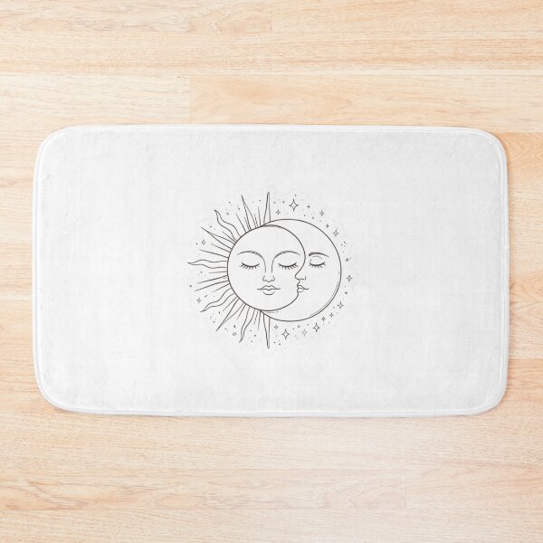 Item preview, Sun and Moon Celestial Sticker – Boho Cosmic Sun Moon Aesthetic Line Art designed and sold by Dasts Cart.