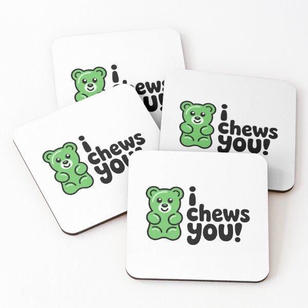 Item preview, I Chews You! Cute Gummy Bear Valentine Pun designed and sold by PMCreative.