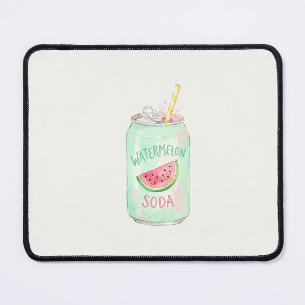 Item preview, Cute Watermelon Soda Can Sticker – Kawaii Lemon Drink Illustration, Pastel Summer Beverage Art designed and sold by Verycutethings.