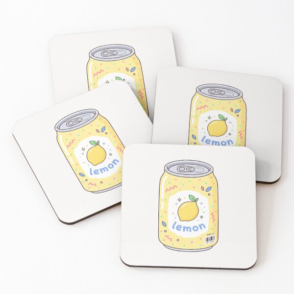 Item preview, Cute Lemon Soda Can Sticker – Kawaii Lemon Drink Illustration, Pastel Summer Beverage Art designed and sold by Verycutethings.