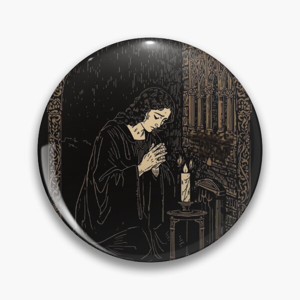 Item preview, Prayer in the Dark — Dark Sacred Devotional Art designed and sold by GeoWhimsy Studio.
