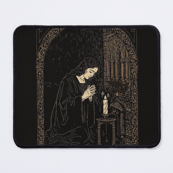 Item preview, Prayer in the Dark — Dark Sacred Devotional Art designed and sold by GeoWhimsy Studio.