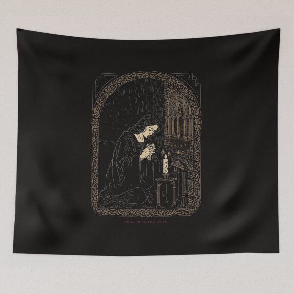 Item preview, Prayer in the Dark — Dark Sacred Devotional Art designed and sold by GeoWhimsy Studio.