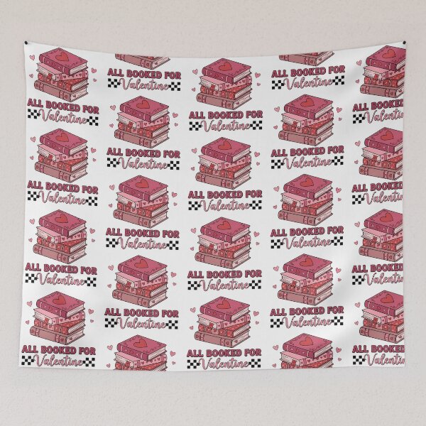 Item preview, All Booked For Valentine Pink Book Stack designed and sold by DizzyShirts1.