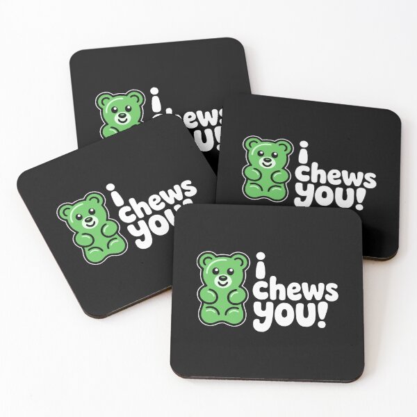 Item preview, I Chews You Cute Gummy Bear Pun designed and sold by PMCreative.