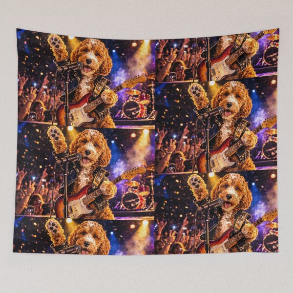 Item preview, Cockapoo Rock Star on Performing On Stage designed and sold by Paul Thompson Photography.