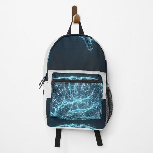 Item preview, Futuristic Glowing Neural Brain & Heartbeat | Science Art designed and sold by MouradStudio.