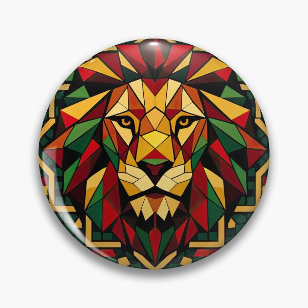 Item preview, Portuguese Geometric Lion Portrait designed and sold by BrickByDream.
