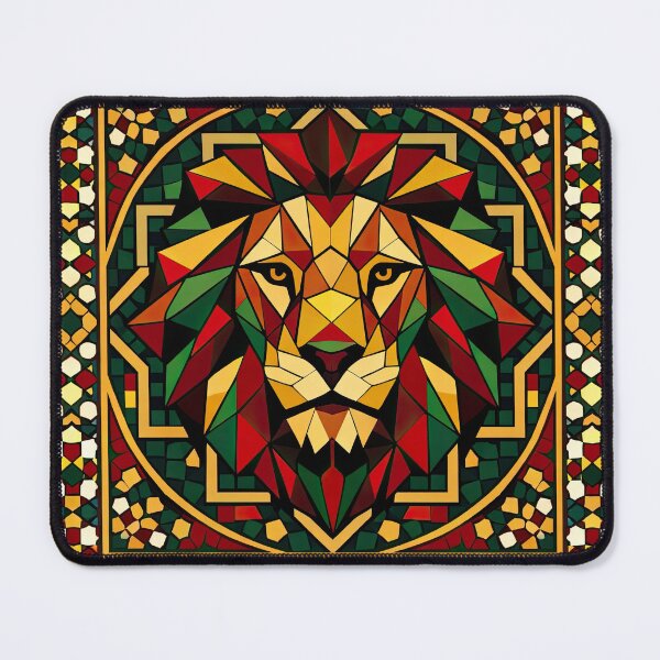 Item preview, Portuguese Geometric Lion Portrait designed and sold by BrickByDream.