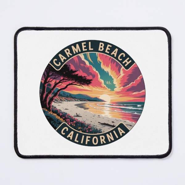 Item preview, Carmel Beach California: Windswept Cypress Sunset designed and sold by CircinusStore.