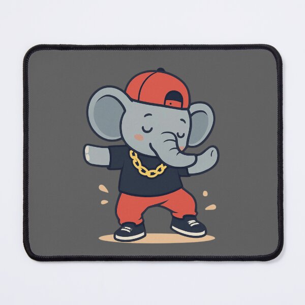 Item preview, Hip Hop Elephant designed and sold by Animal Aura Studio.