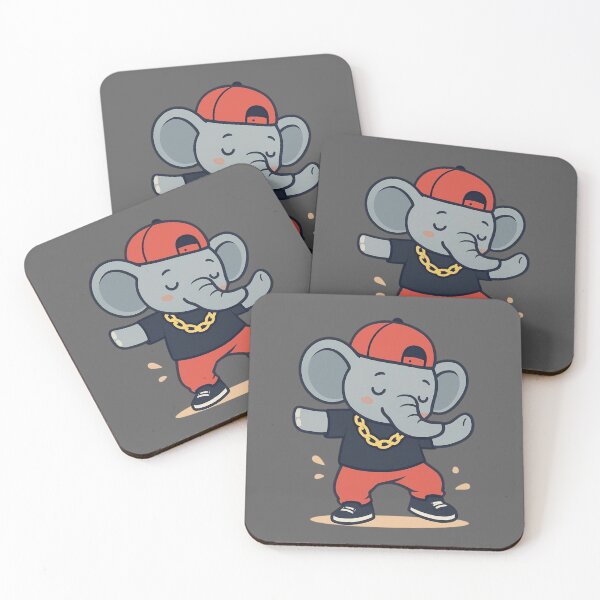 Item preview, Hip Hop Elephant designed and sold by Animal Aura Studio.