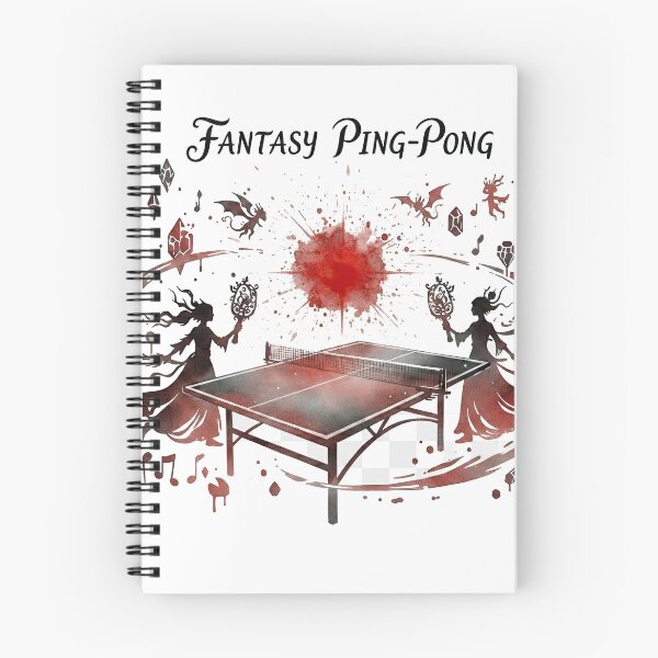 Item preview, Fantasy Ping Pong Battle – Witches Dark Magic Paddle Table Tennis T-Shirt designed and sold by OhMyPingCo.