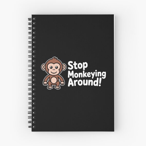 Item preview, Stop Monkeying Around Cute Monkey Illustration designed and sold by PMCreative.