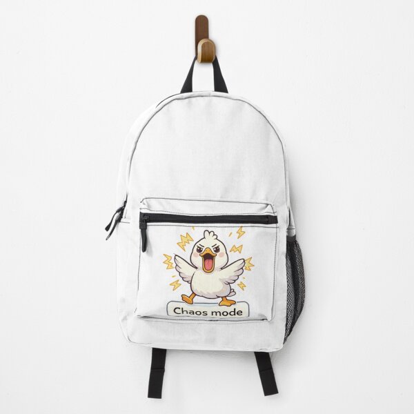 Item preview, Chaos Mode Duck Sticker – Funny Angry Duck Meme Cartoon designed and sold by Dasts Cart.