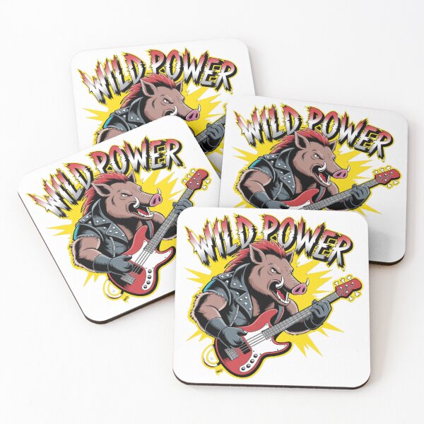 Item preview, Wild Power – Boar Bassist Heavy Metal Art designed and sold by NexKris.
