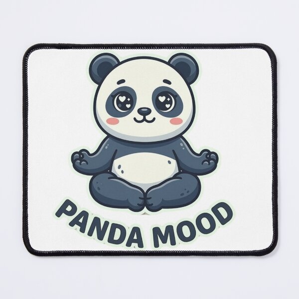 Item preview, Panda Mood Cute Meditation Panda Funny Panda Design designed and sold by SarcasmThreads.