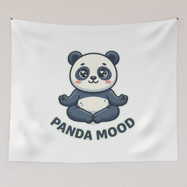 Item preview, Panda Mood Cute Meditation Panda Funny Panda Design designed and sold by SarcasmThreads.